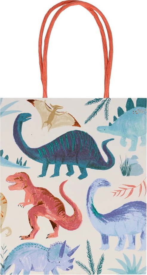 Dárkové tašky v sadě 8 ks 13x8 cm Dinosaur Kingdom – Meri Meri Meri Meri