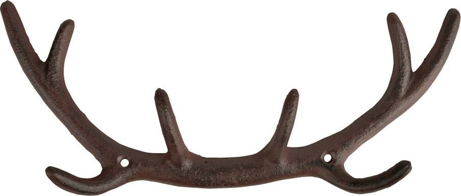 Hnědý kovový nástěnný věšák Antlers – Esschert Design Esschert Design