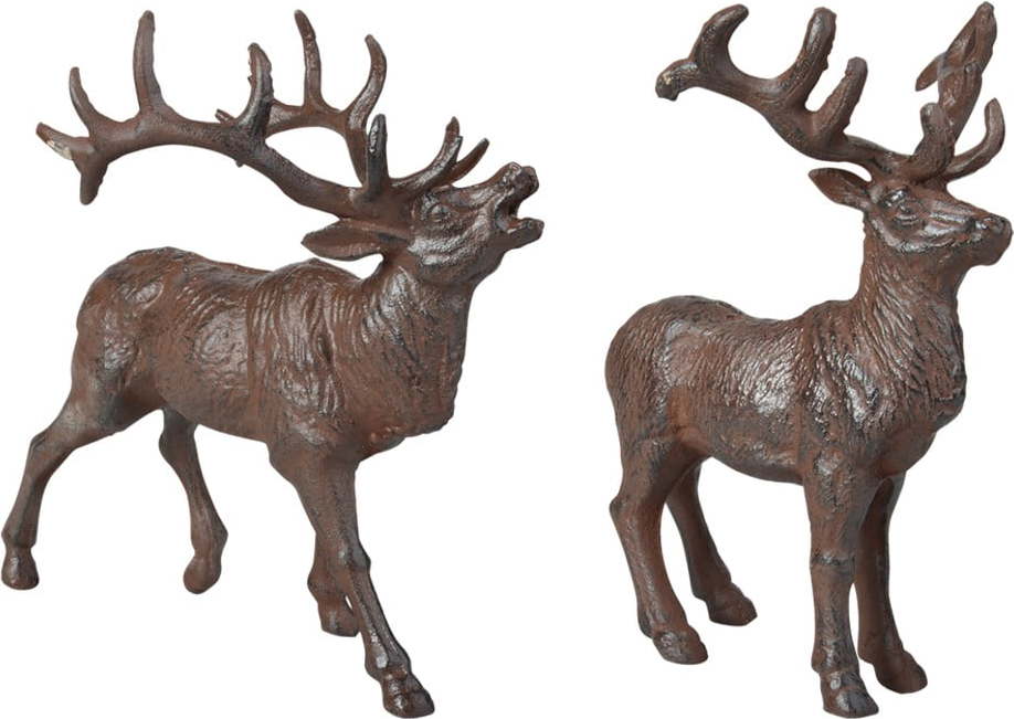 Kovové zahradní sošky v sadě 2 ks Deer – Esschert Design Esschert Design