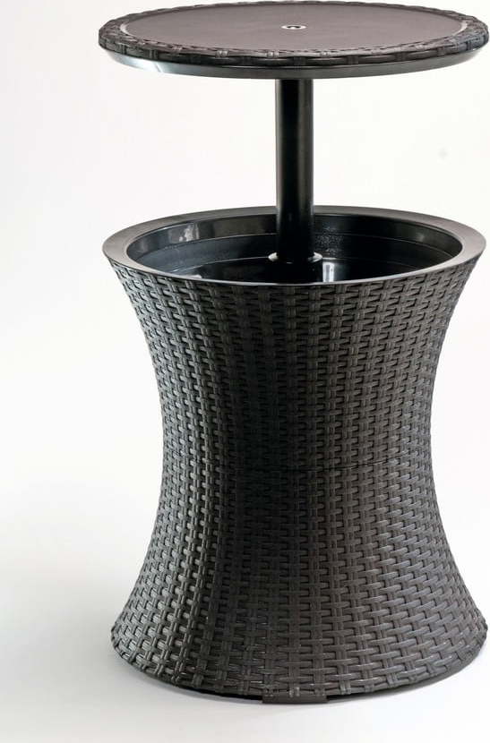 Kulatý zahradní stolek se zásobníkem na led 49.5x49.5 cm Cool – Keter Keter