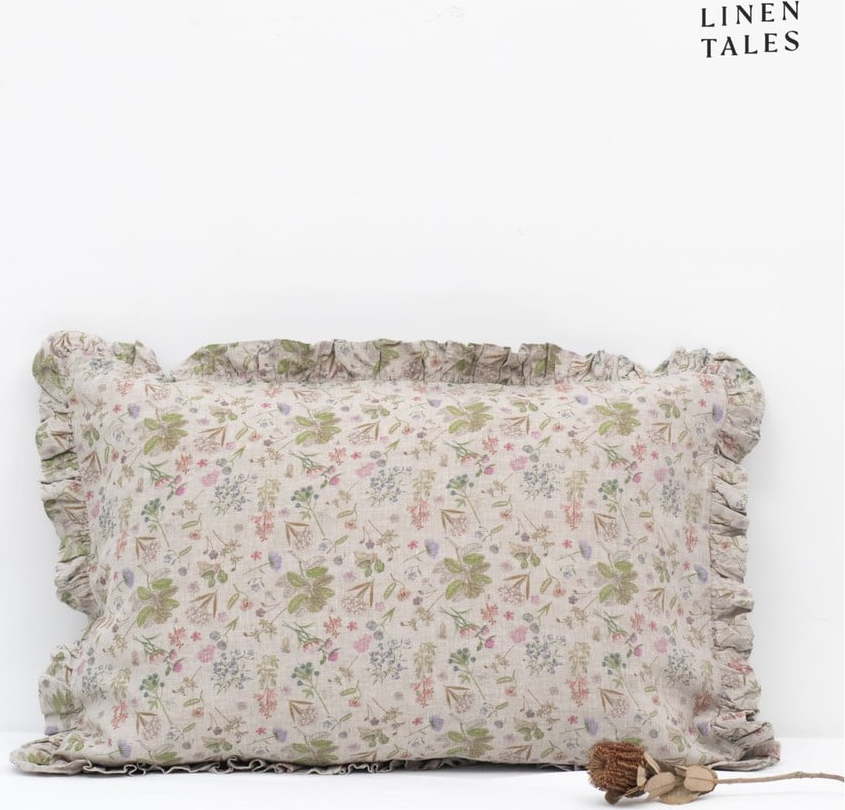 Lněný povlak na polštář 40x40 cm Botany 2 – Linen Tales Linen Tales