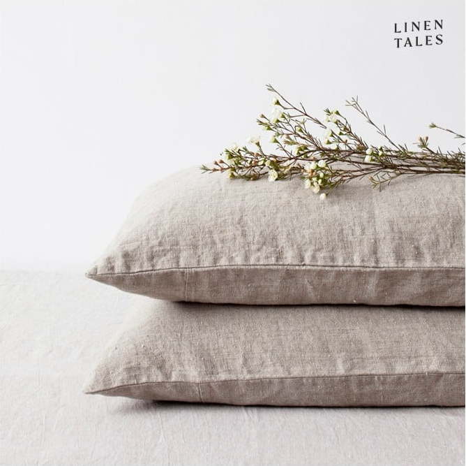 Lněný povlak na polštář 70x90 cm Natural – Linen Tales Linen Tales