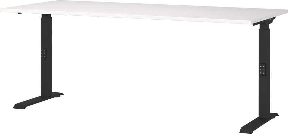 Pracovní stůl s nastavitelnou výškou s bílou deskou 80x180 cm Downey – Germania Germania