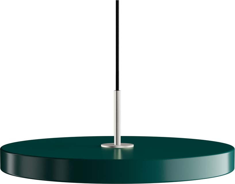 Tmavě zelené LED závěsné svítidlo s kovovým stínidlem ø 43 cm Asteria Medium – UMAGE UMAGE