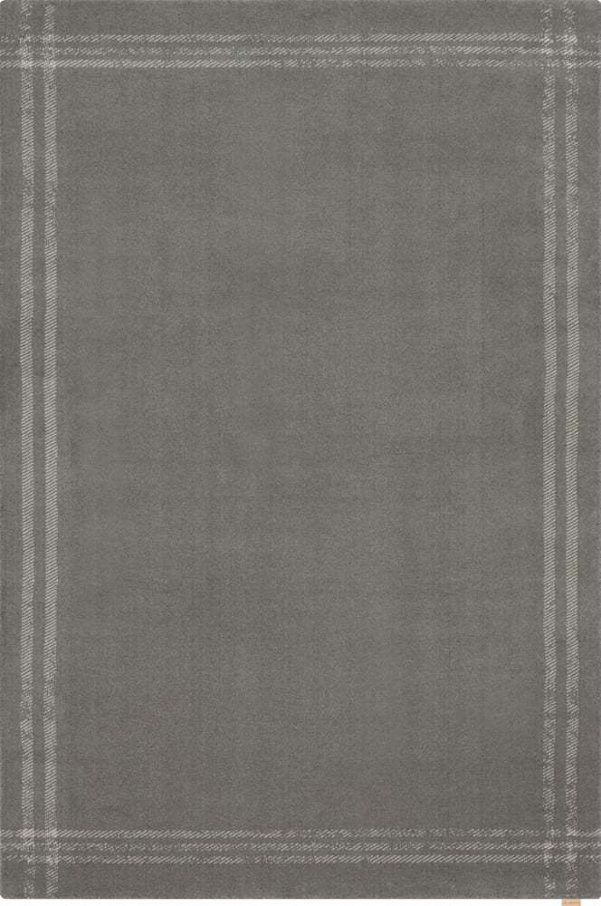 Antracitový vlněný koberec 240x340 cm Calisia M Grid Rim – Agnella Agnella