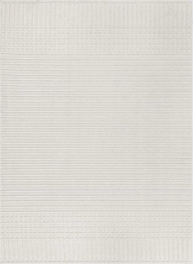 Bílý pratelný koberec z žinylky 80x160 cm Elton – Flair Rugs Flair Rugs