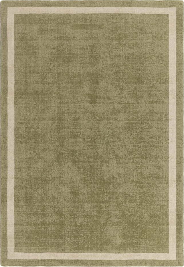 Khaki ručně tkaný vlněný koberec 200x300 cm Albi – Asiatic Carpets Asiatic Carpets
