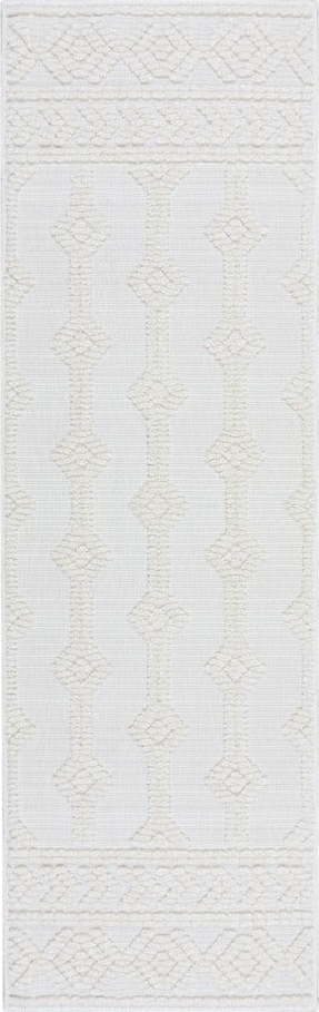 Krémový běhoun z žinylky 60x240 cm Shyla – Flair Rugs Flair Rugs