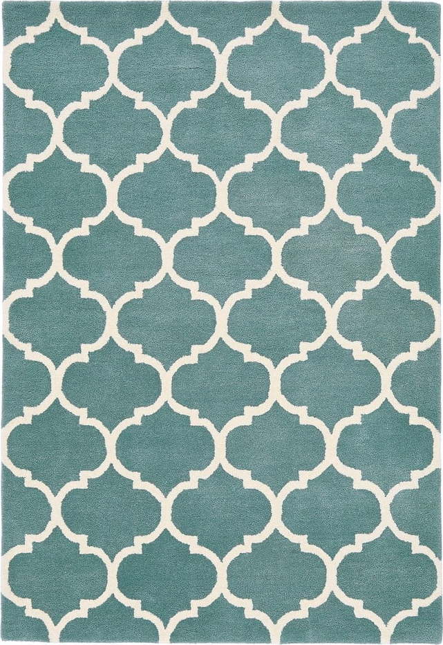 Modrý ručně tkaný vlněný koberec 80x150 cm Albany – Asiatic Carpets Asiatic Carpets