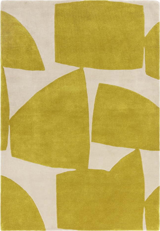 Okrově žlutý ručně tkaný koberec z recyklovaných vláken 160x230 cm Romy – Asiatic Carpets Asiatic Carpets
