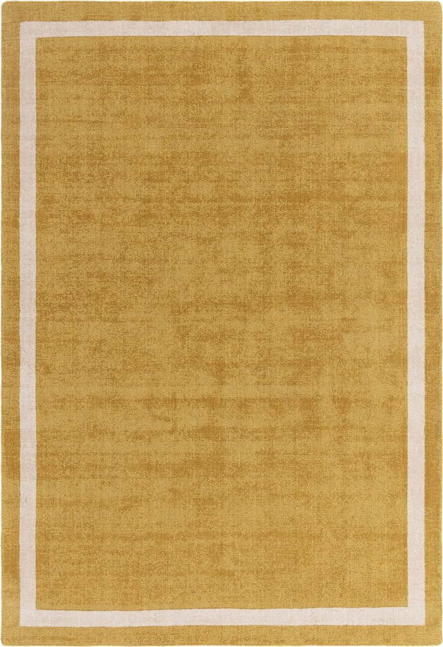 Okrově žlutý ručně tkaný vlněný koberec 200x300 cm Albi – Asiatic Carpets Asiatic Carpets