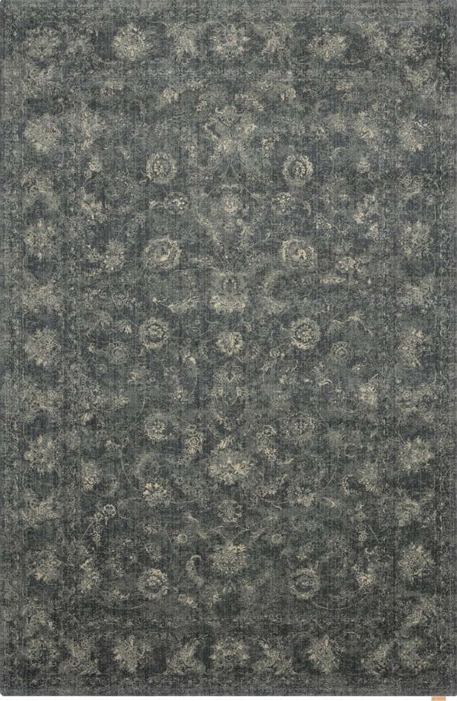 Šedý vlněný koberec 200x300 cm Calisia Vintage Flora – Agnella Agnella