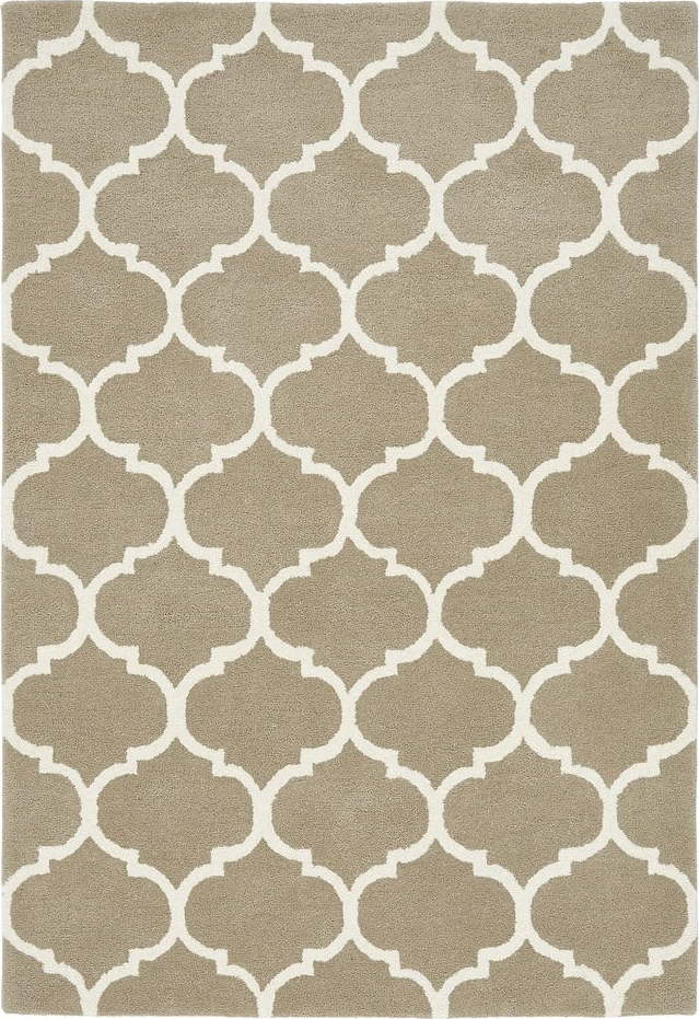 Světle hnědý ručně tkaný vlněný koberec 200x290 cm Albany – Asiatic Carpets Asiatic Carpets
