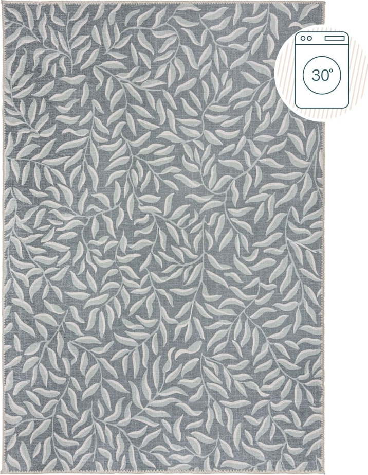 Světle zelený pratelný koberec s příměsí recyklovaných vláken 160x230 cm Wallace – Flair Rugs Flair Rugs