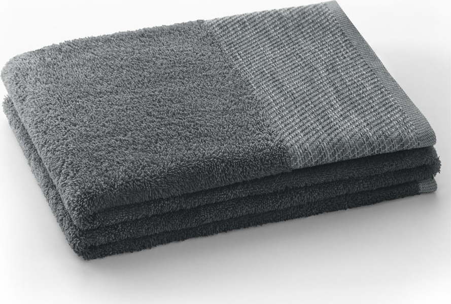 Tmavě šedý froté bavlněný ručník 50x90 cm Aria – AmeliaHome AmeliaHome