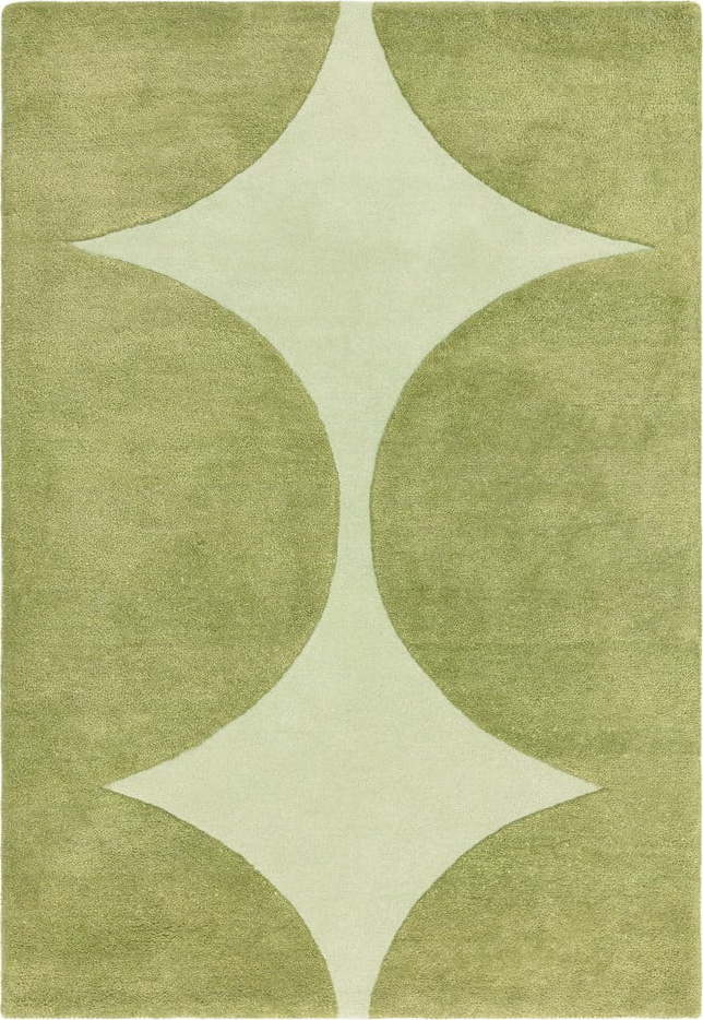 Zelený ručně tkaný vlněný koberec 200x290 cm Canvas – Asiatic Carpets Asiatic Carpets