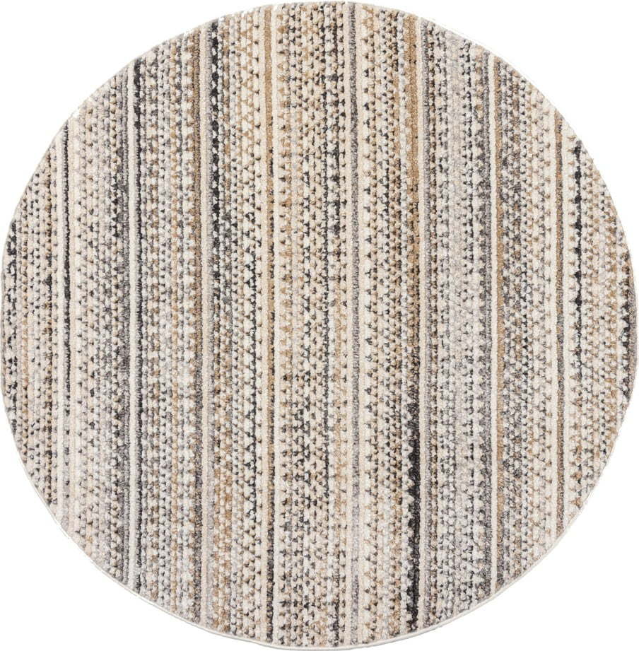 Béžový kulatý koberec 140x140 cm Camino – Flair Rugs Flair Rugs