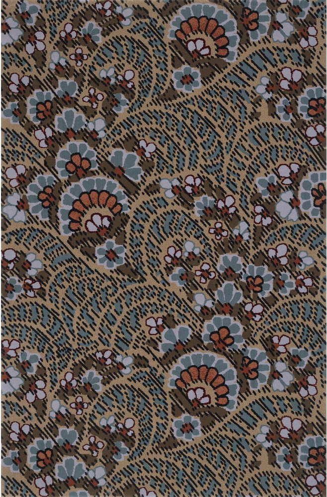 Hnědý vlněný koberec 200x300 cm Paisley – Agnella Agnella