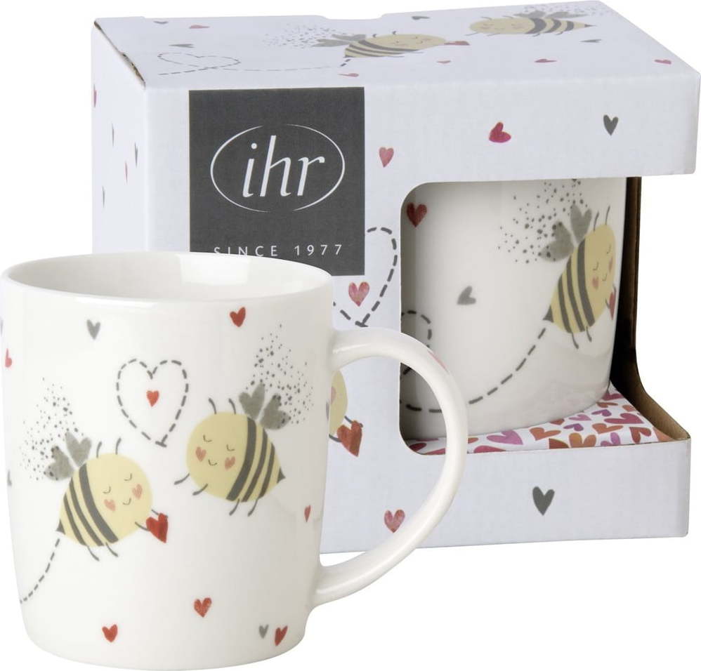 Porcelánový hrnek 300 ml Bee My Valentine - IHR IHR
