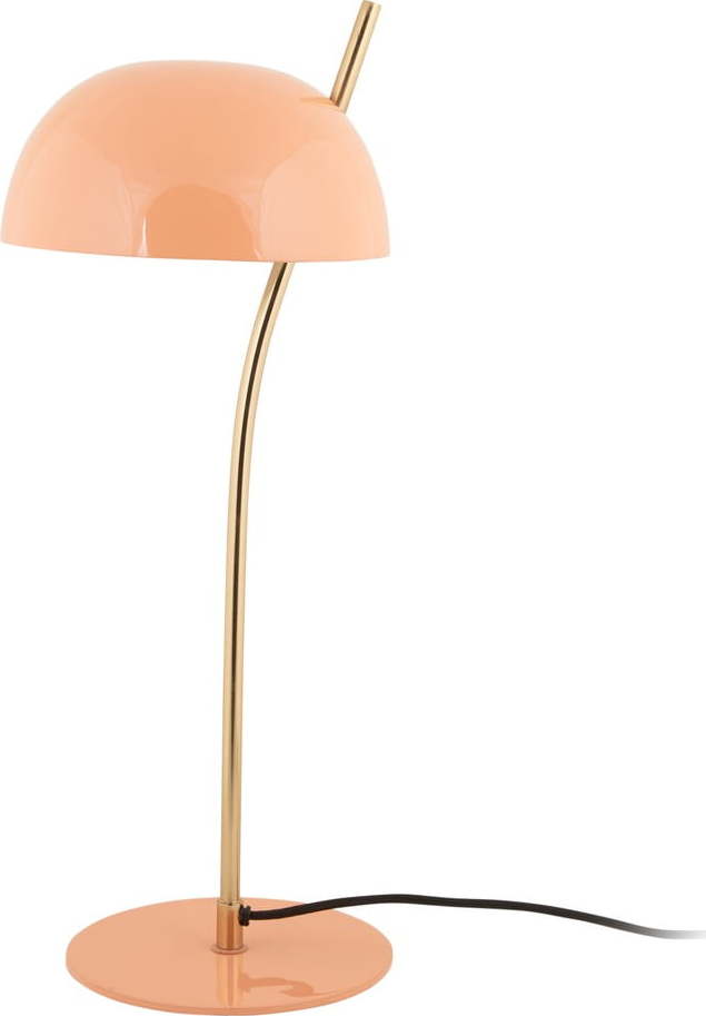 Stolní lampa v lososové barvě s kovovým stínidlem (výška 55 cm) Vivo – Leitmotiv Leitmotiv