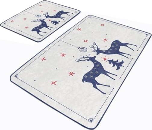 Krémové koupelnové předložky v sadě 2 ks 60x100 cm – Mila Home Mila Home