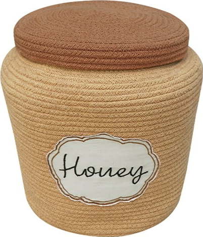 Světle hnědý látkový dětský koš na hračky ø 28x27 cm Honey Pot – Lorena Canals Lorena Canals