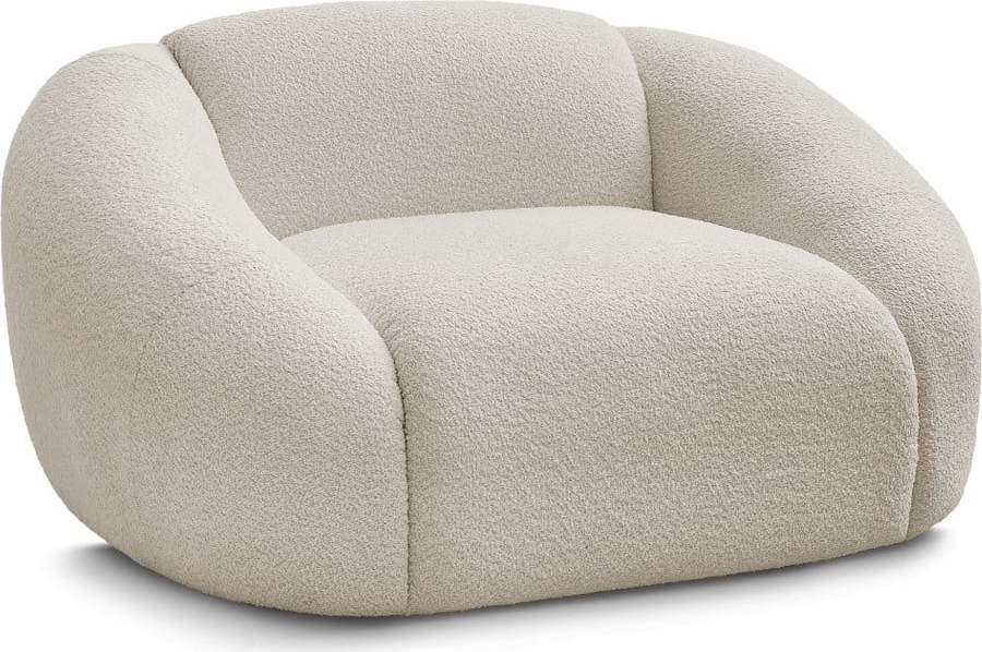 Béžové křeslo z textilie bouclé Tina – Bobochic Paris Bobochic Paris
