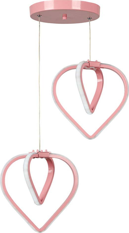 Růžové kovové LED závěsné svítidlo ø 20 cm Sevinc – Squid Lighting Squid Lighting