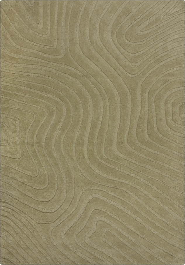 Khaki ručně tkaný vlněný koberec 160x230 cm Mesmerise Sage – Flair Rugs Flair Rugs