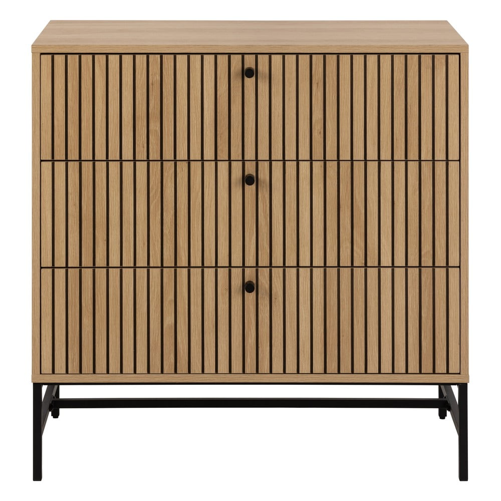 Komoda v dekoru dubu v přírodní barvě 81x80x40 cm Albany – Actona Actona
