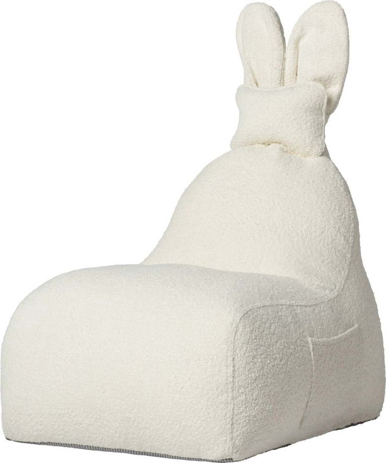 Krémový dětský sedací vak Funny Bunny – The Brooklyn Kids The Brooklyn Kids