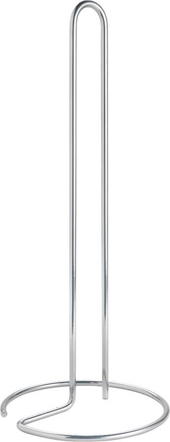 Ocelový stojan na papírové utěrky v leskle stříbrné barvě ø 14 cm Luxy – Metaltex Metaltex
