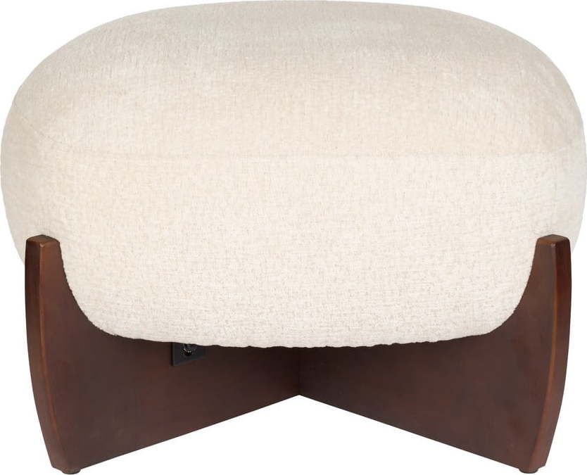 Béžová podnožka z textilie bouclé Emilius – Dutchbone Dutchbone