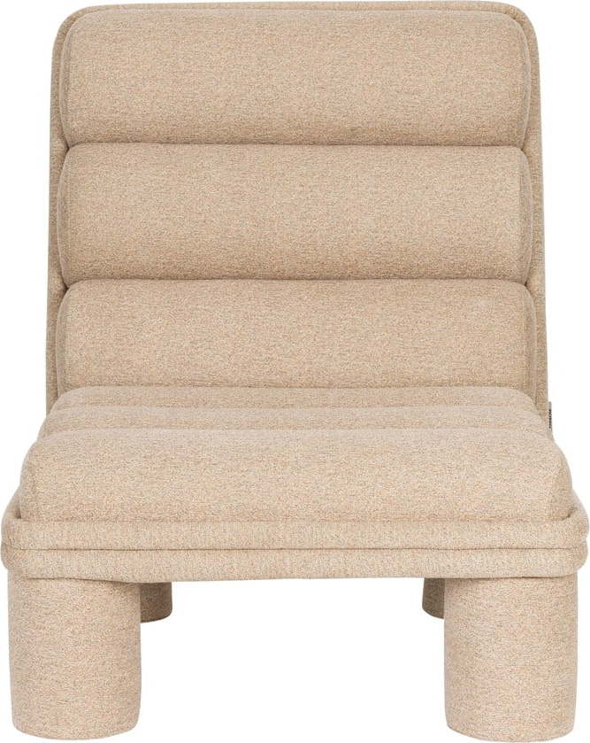 Béžové křeslo z textilie bouclé Fern – Dutchbone Dutchbone