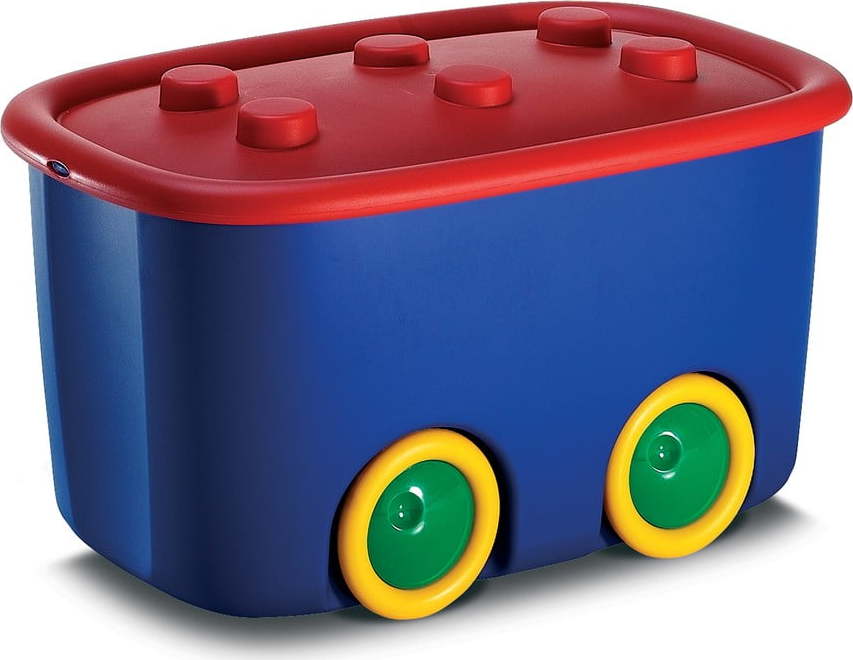 Modrý plastový dětský úložný box 58x39x32 cm Funny Box – KIS KIS
