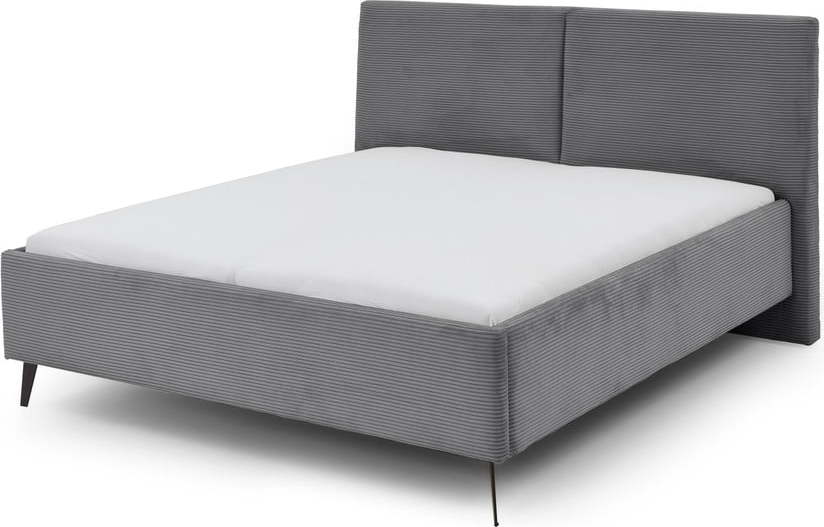 Šedá čalouněná dvoulůžková postel bez roštu 180x200 cm Lando – Meise Möbel Meise Möbel