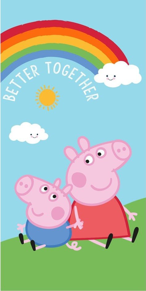 Bavlněná dětská osuška 70x140 cm Peppa Pig – Jerry Fabrics Jerry Fabrics