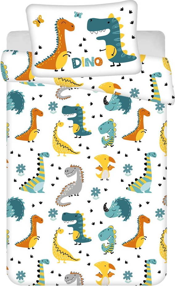 Bavlněné dětské povlečení do postýlky 100x135 cm Dino World – Jerry Fabrics Jerry Fabrics