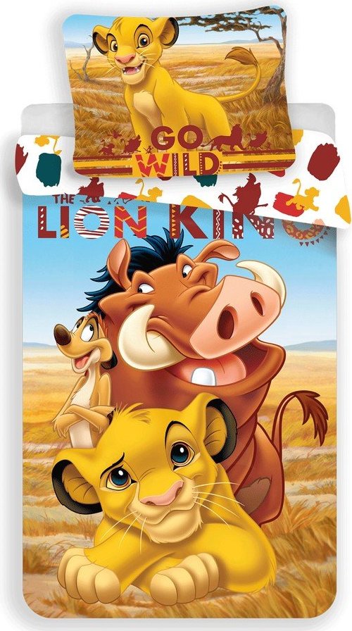 Bavlněné dětské povlečení na jednolůžko 140x200 cm Lion King – Jerry Fabrics Jerry Fabrics