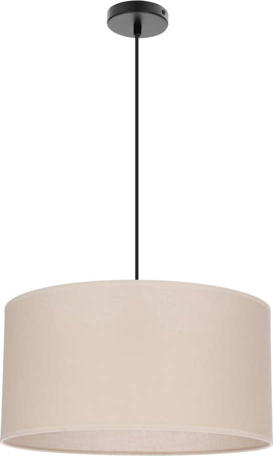 Béžové závěsné svítidlo s textilním stínidlem ø 40 cm Shanti – Candellux Lighting Candellux Lighting