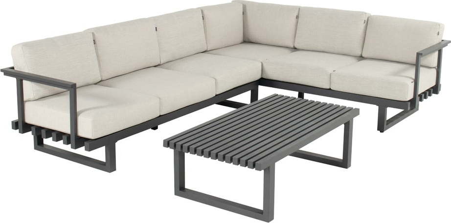 Béžový hliníkový zahradní lounge set pro 5 Calabria – Hartman Hartman