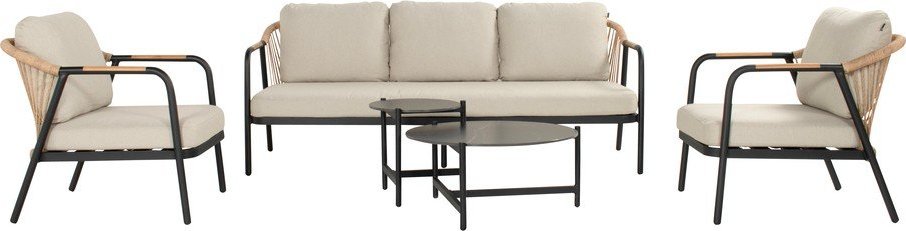 Béžový hliníkový zahradní lounge set pro 5 Nice – Hartman Hartman