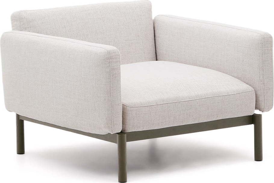 Bílé kovové zahradní křeslo Sorells – Kave Home Kave Home