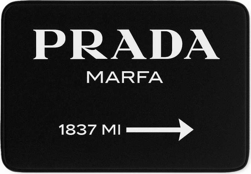 Černá sametová koupelnová předložka 60x100 cm Prada – Mila Home Mila Home