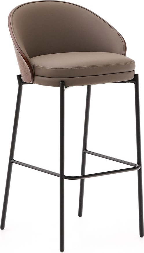 Hnědá barová židle (výška sedáku 77 cm) Eamy – Kave Home Kave Home