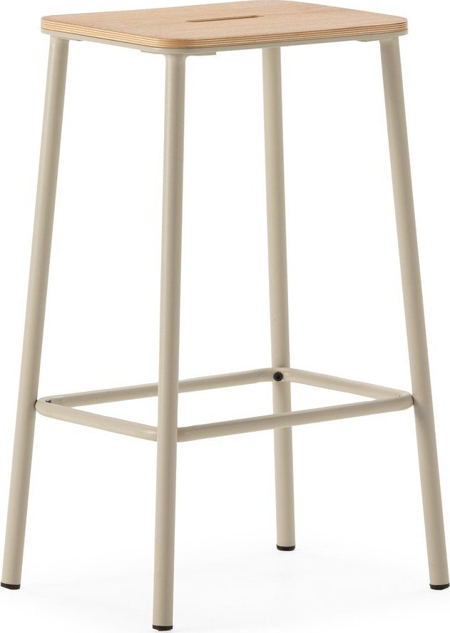 Krémové barové židle v sadě 2 ks (výška sedáku 65 cm) Abba – Marckeric Marckeric