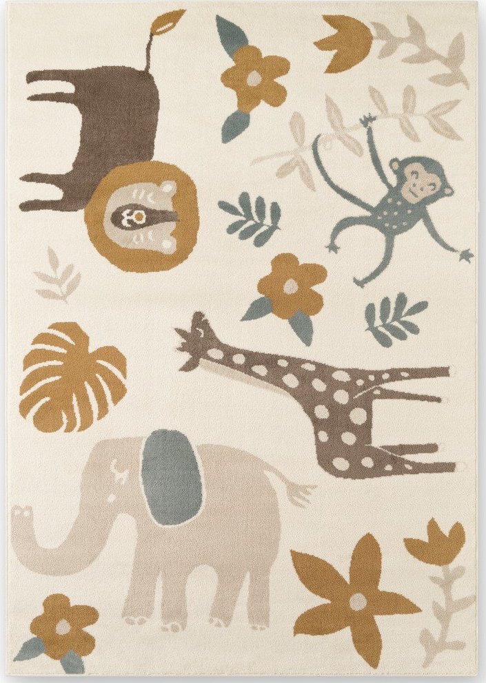 Krémový dětský koberec 120x170 cm Animal Safari – Hanse Home Hanse Home