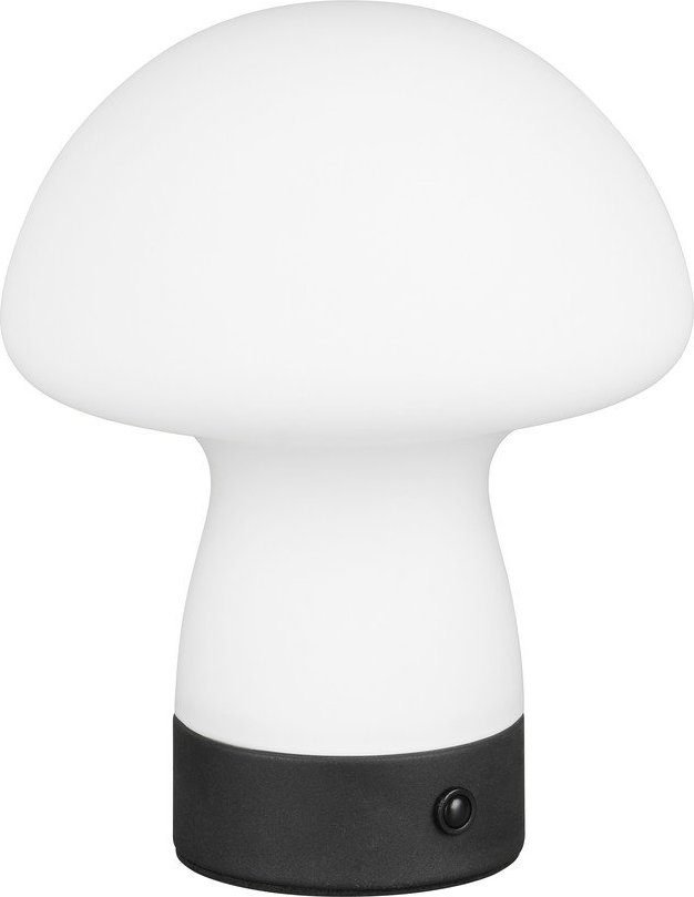 Matně bílá LED stolní lampa se skleněným stínidlem (výška 18 cm) Dooley – Trio TRIO