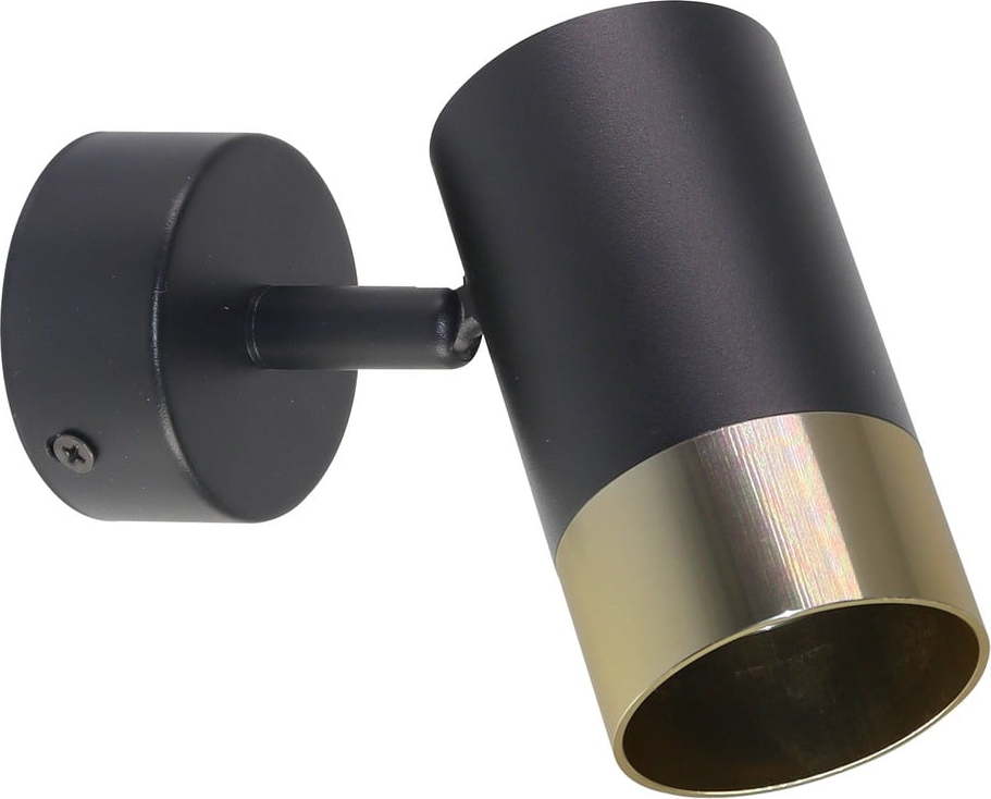 Nástěnné svítidlo v černo-zlaté barvě Tobi – Candellux Lighting Candellux Lighting