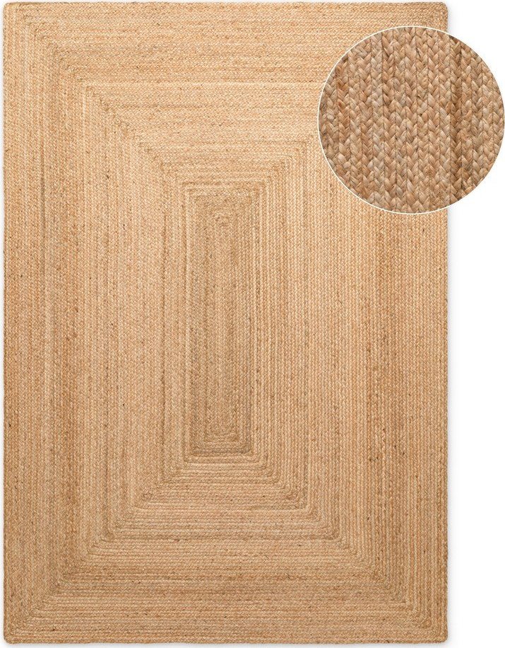 Oboustranný/ručně tkaný jutový koberec v přírodní barvě 200x300 cm Sharmila Natural Brown – Hanse Home Hanse Home